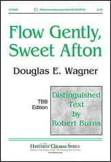 Flow Gently, Sweet Afton TBB choral sheet music cover